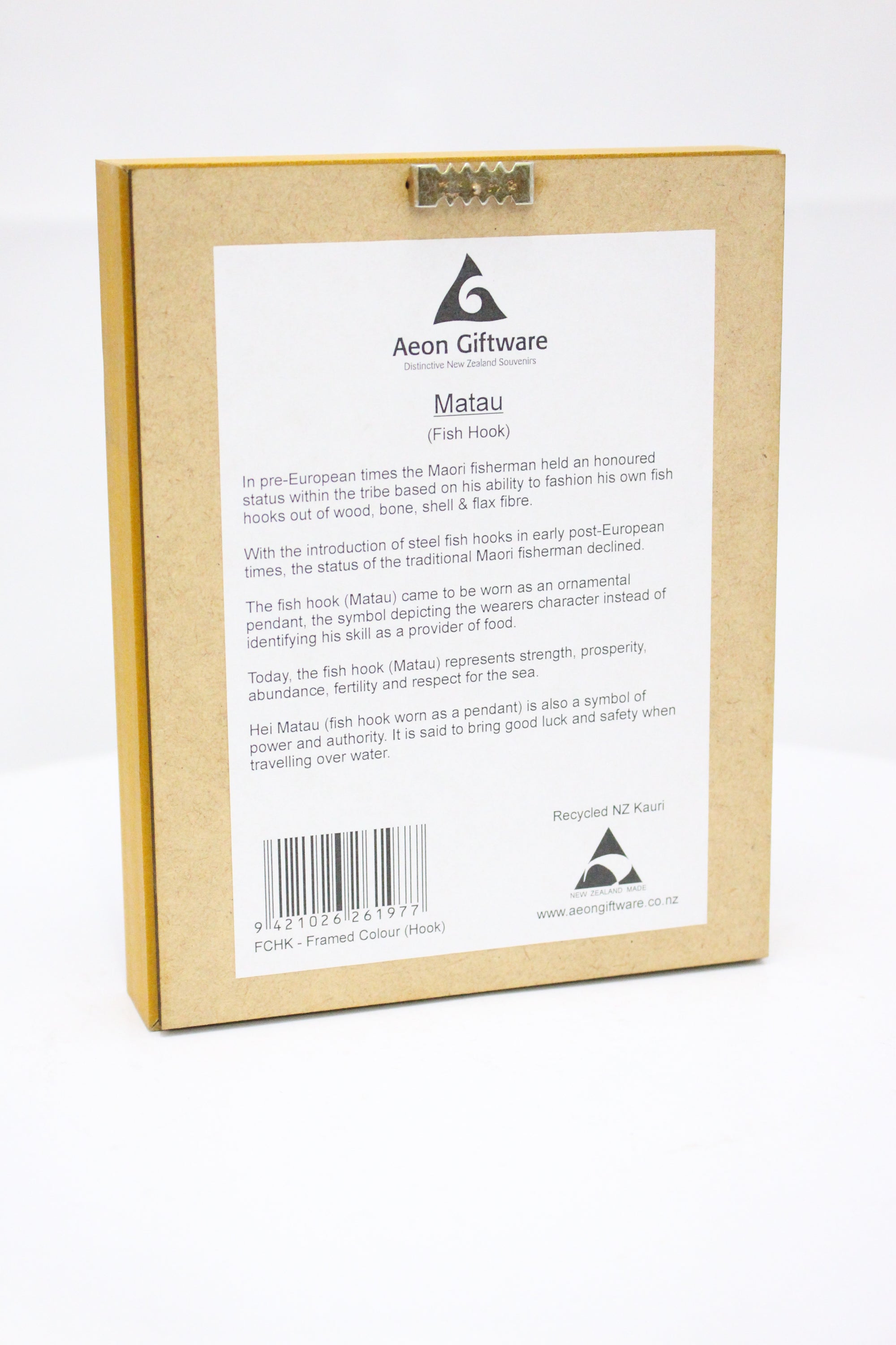 Carved Matau Frame