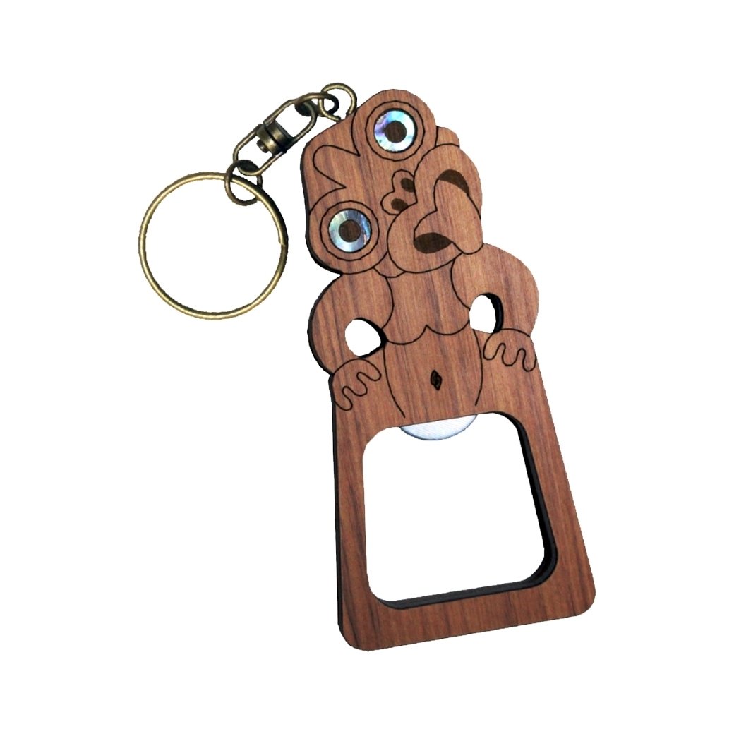 Tiki Keychain Bottle Opener